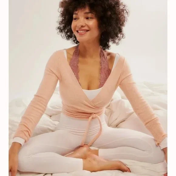 NWT $70 Free People M/L Stand Out Catsuit Pink NEW Intimately Free Long Sleeve - Picture 3 of 4